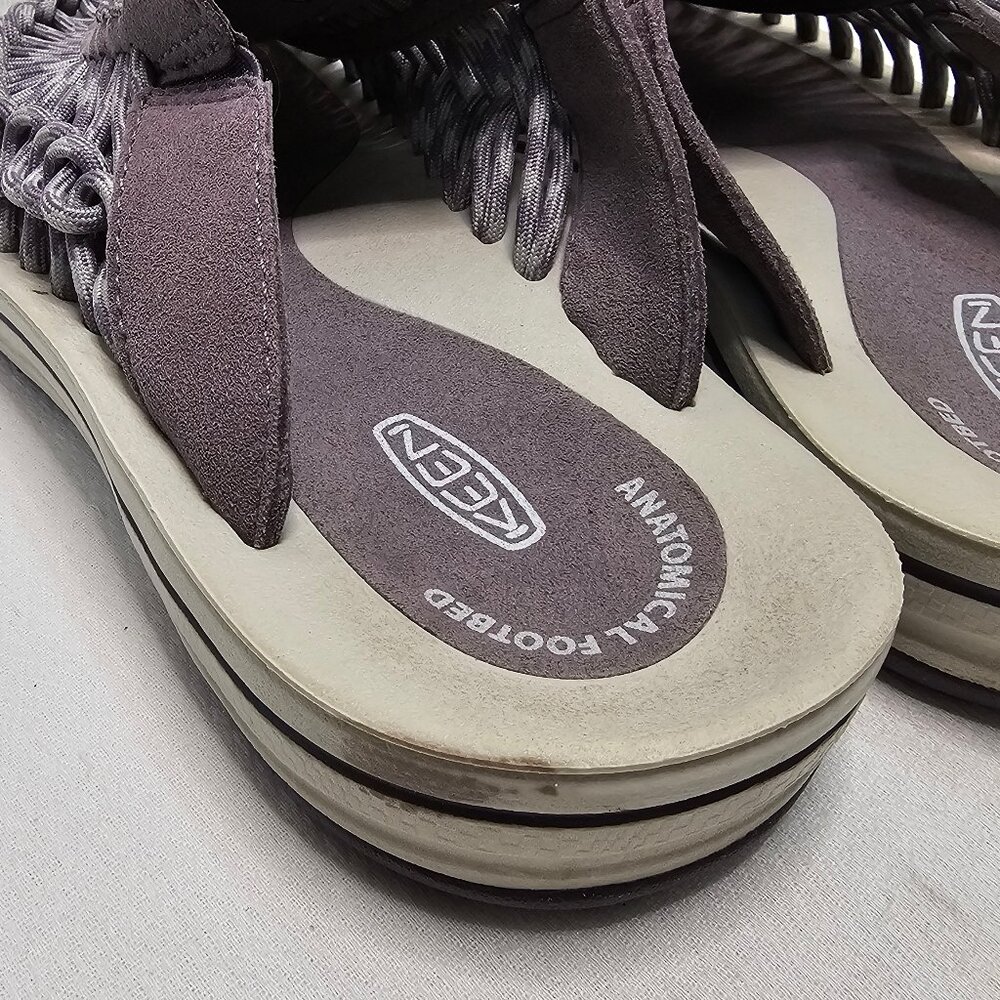 Keen Uneek Shoes Mules Slides Purple Suede Comfort Slip On 1017232 Women's 9W - Picture 5 of 10